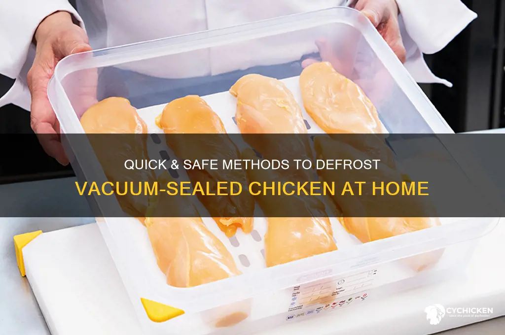 how do you defrost vacuum sealed chicken