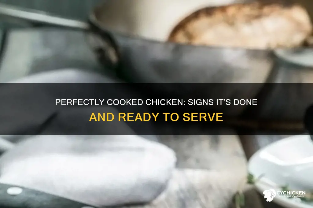 how do you determin chicken is dnoe