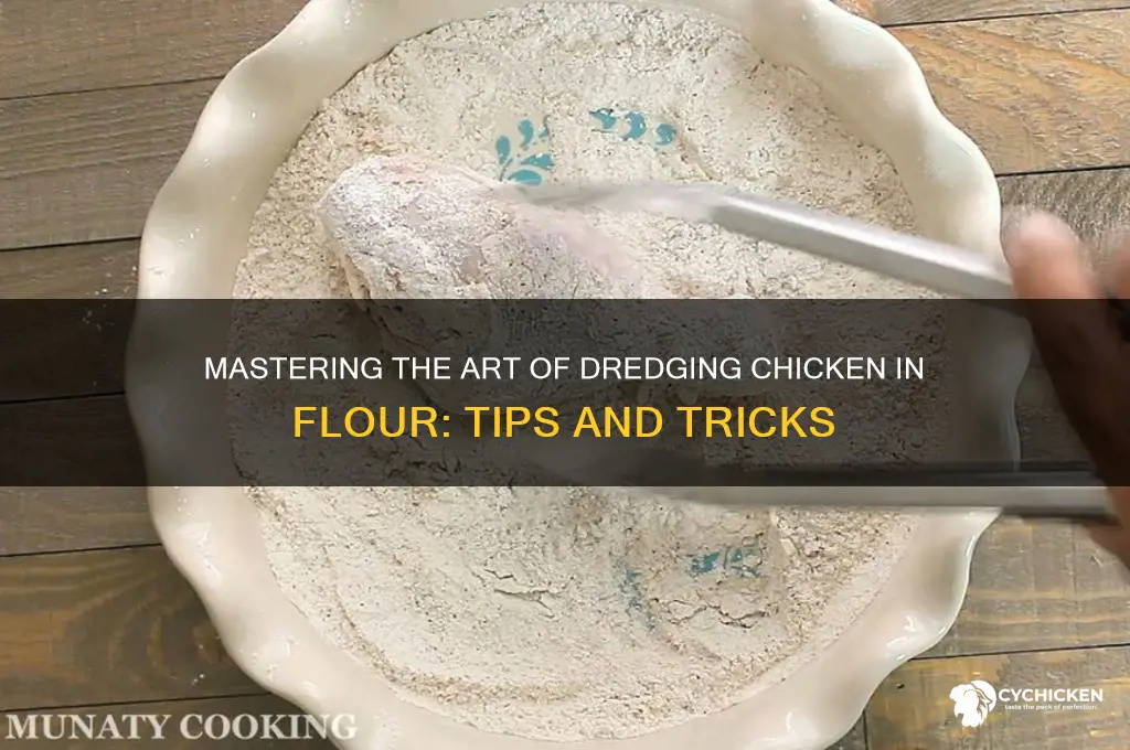 how do you dredge chicken in flour