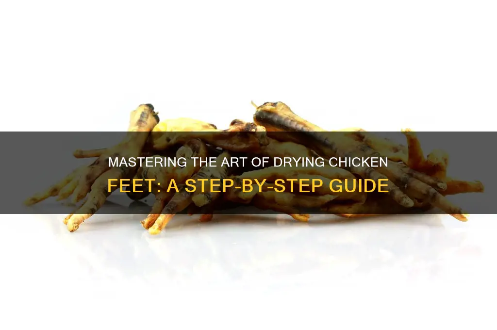how do you dry out chicken feet