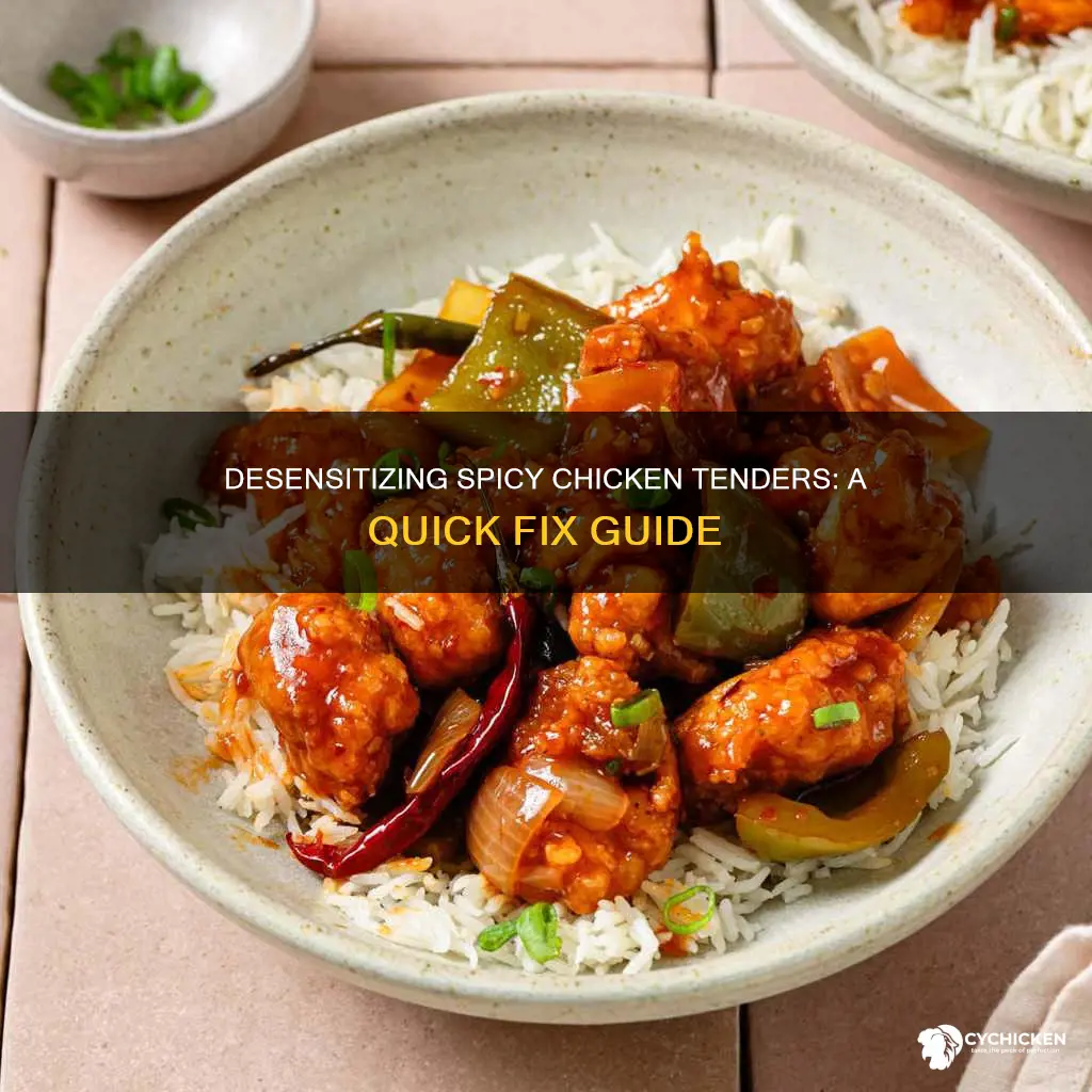 how do you fix chicken tenders that are to spicy