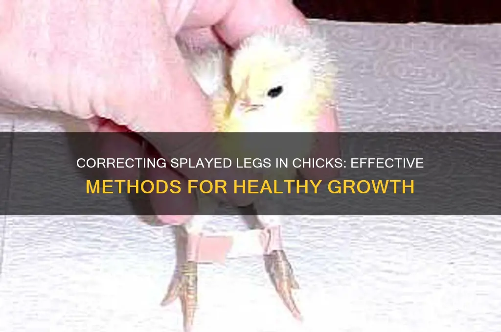 how do you fix splayed legs in chicks