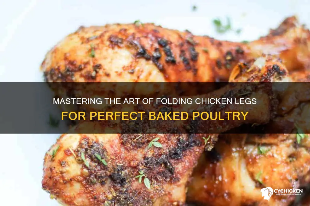 how do you fold chicken legs when baking