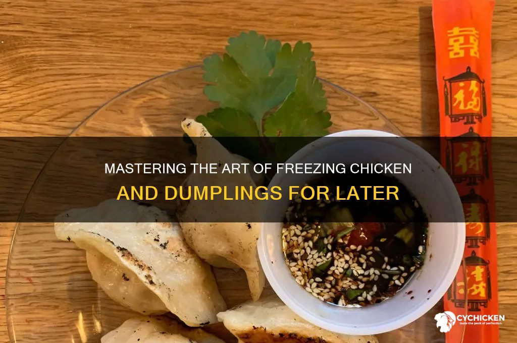 how do you freeze chicken and dumplings