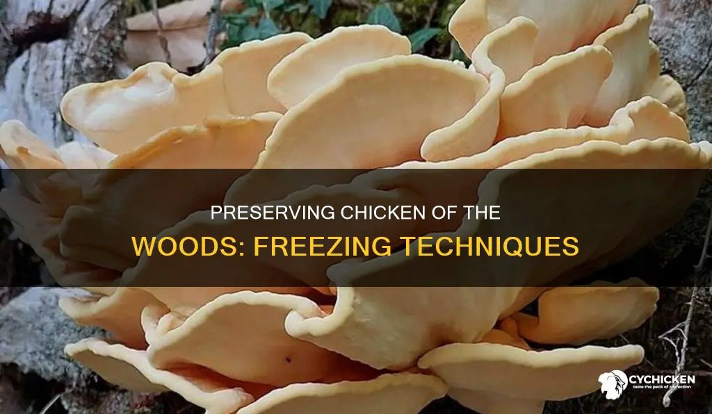 how do you freeze chicken of the woods mushrooms
