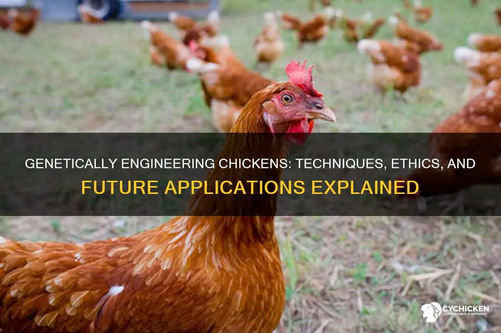 how do you genetically engineer a chicken