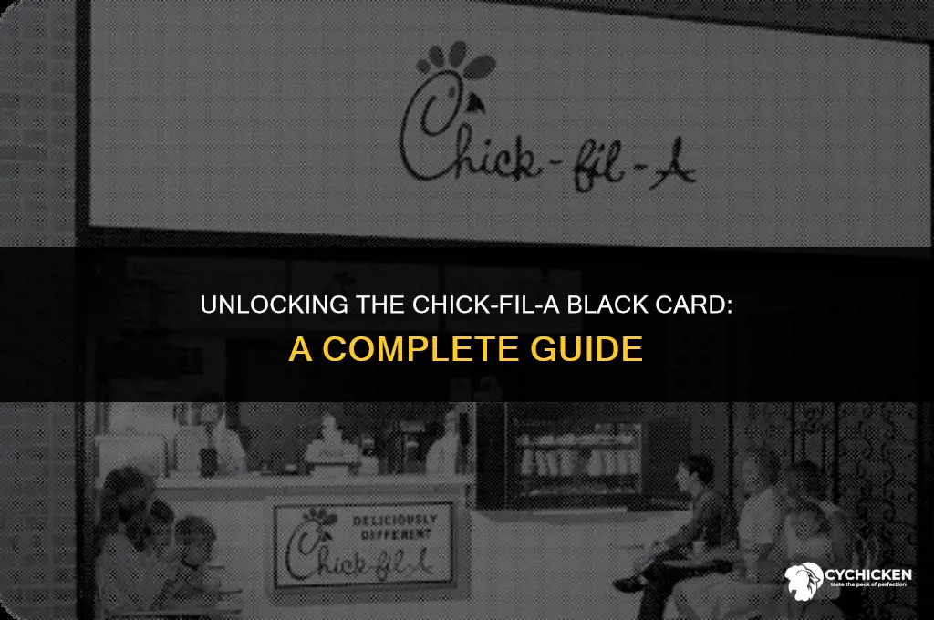 how do you get a chick fil a black card