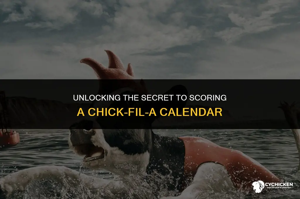 how do you get a chick fil a calendar