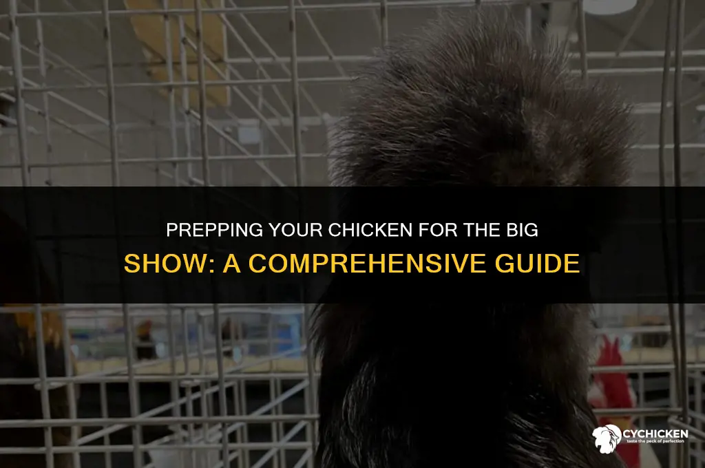 how do you get a chicken ready for chicken show