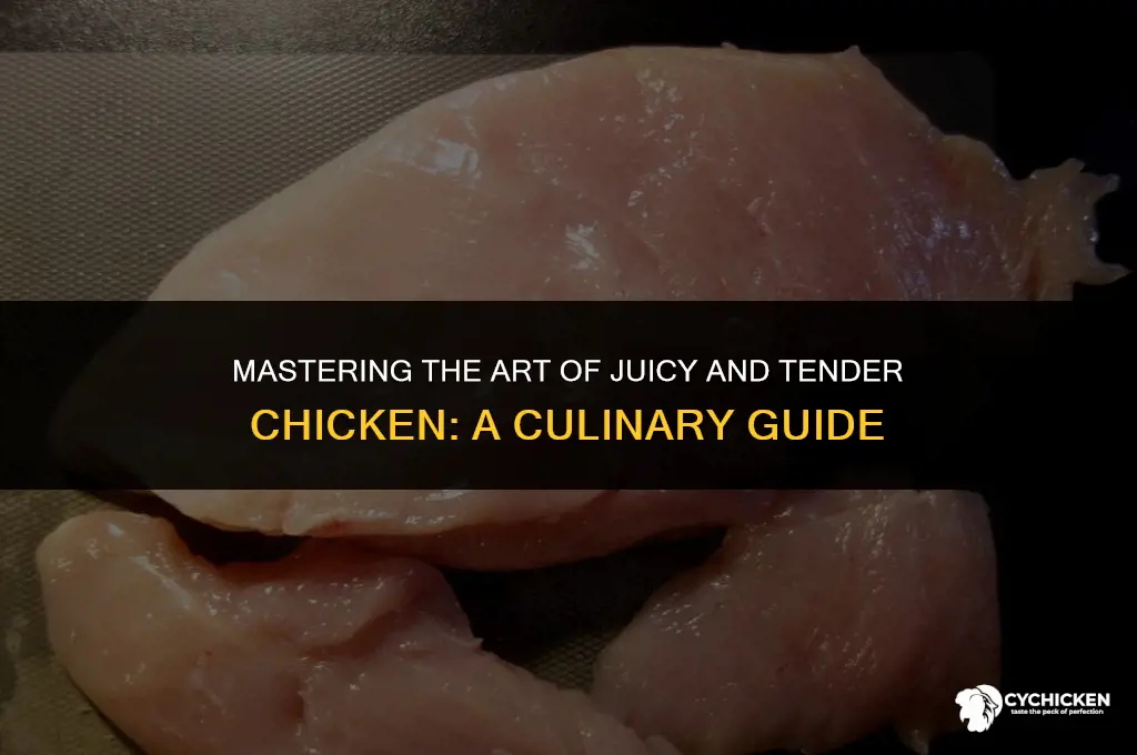 how do you get chicken to be juicy and tender