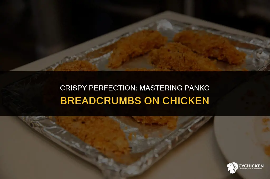 how do you get panko to stick to chicken