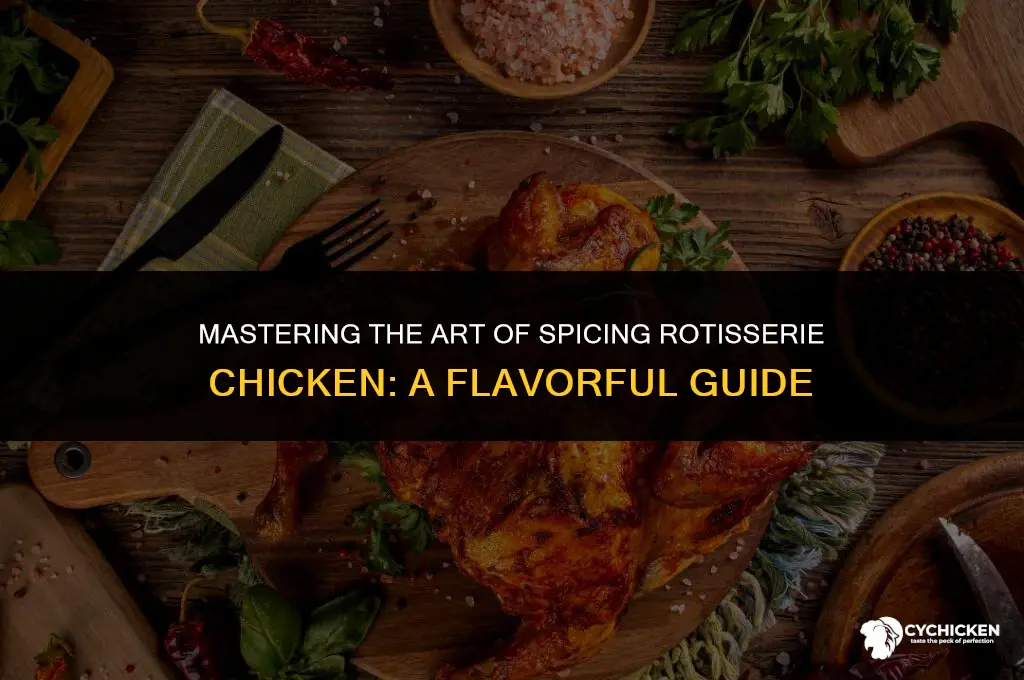 how do you get spices to stay on rotisserie chicken