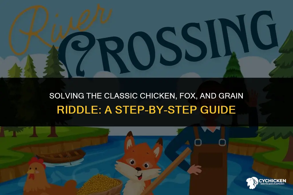 how do you get the chicken fox and grain riddle