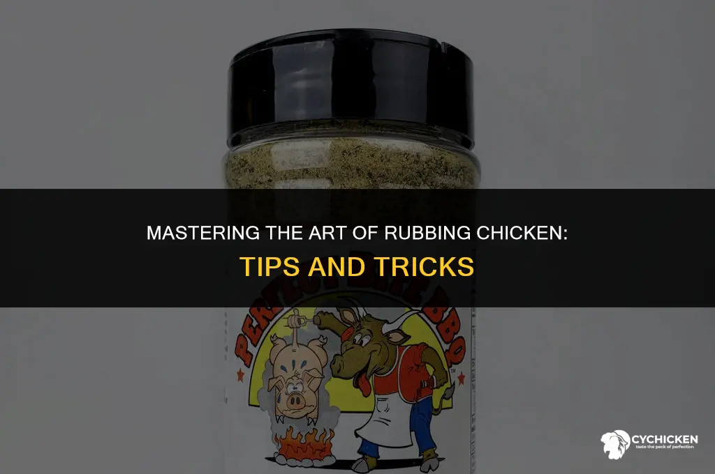 how do you get the rub to stick to chicken