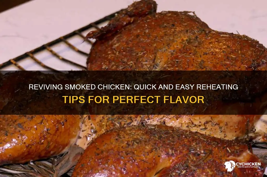 how do you heat up smoked chicken