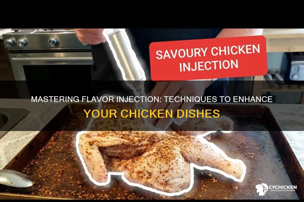 how do you inject flavoring into a chicken