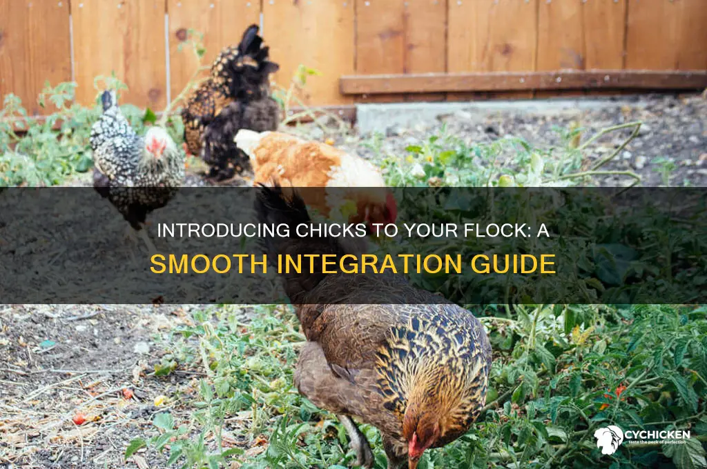 how do you introduce chicks to a flock