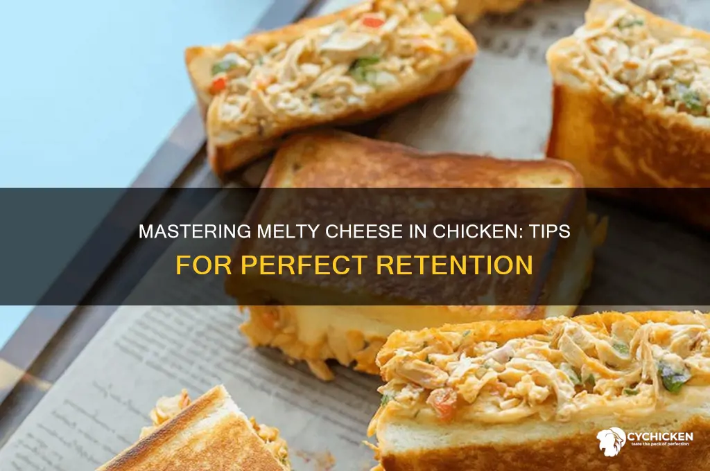 how do you keep cheese in chicken