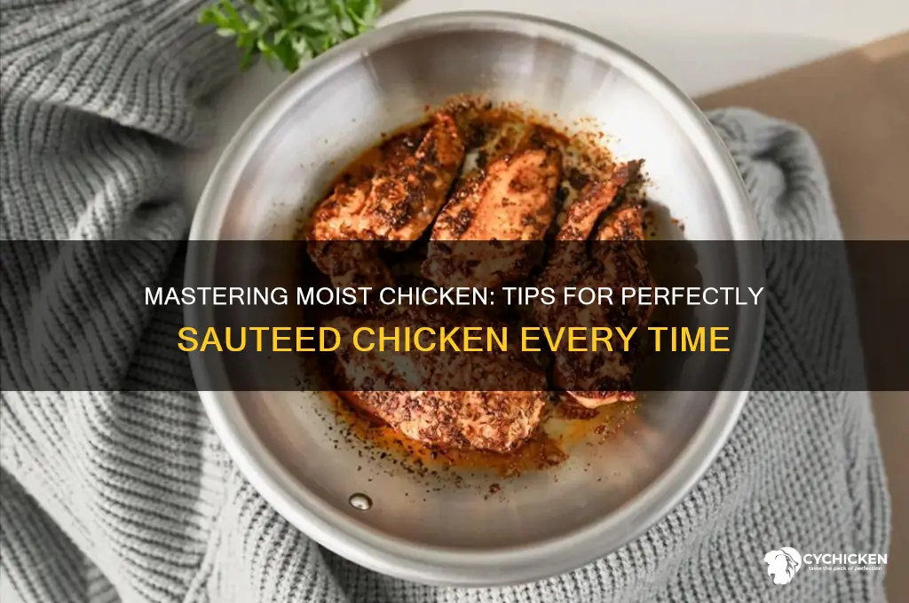 how do you keep chicken moist when sauteing