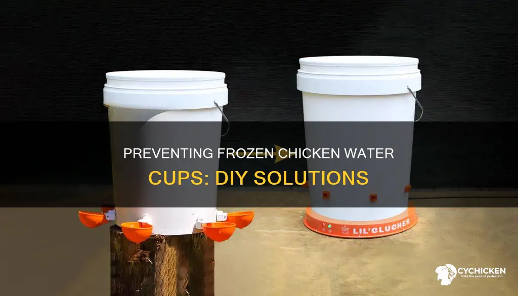 how do you keep chicken water cups from freezing