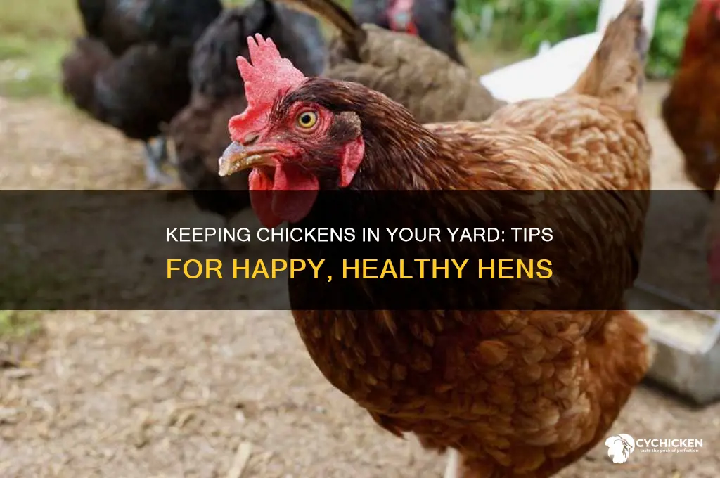 how do you keep chickens in your yard