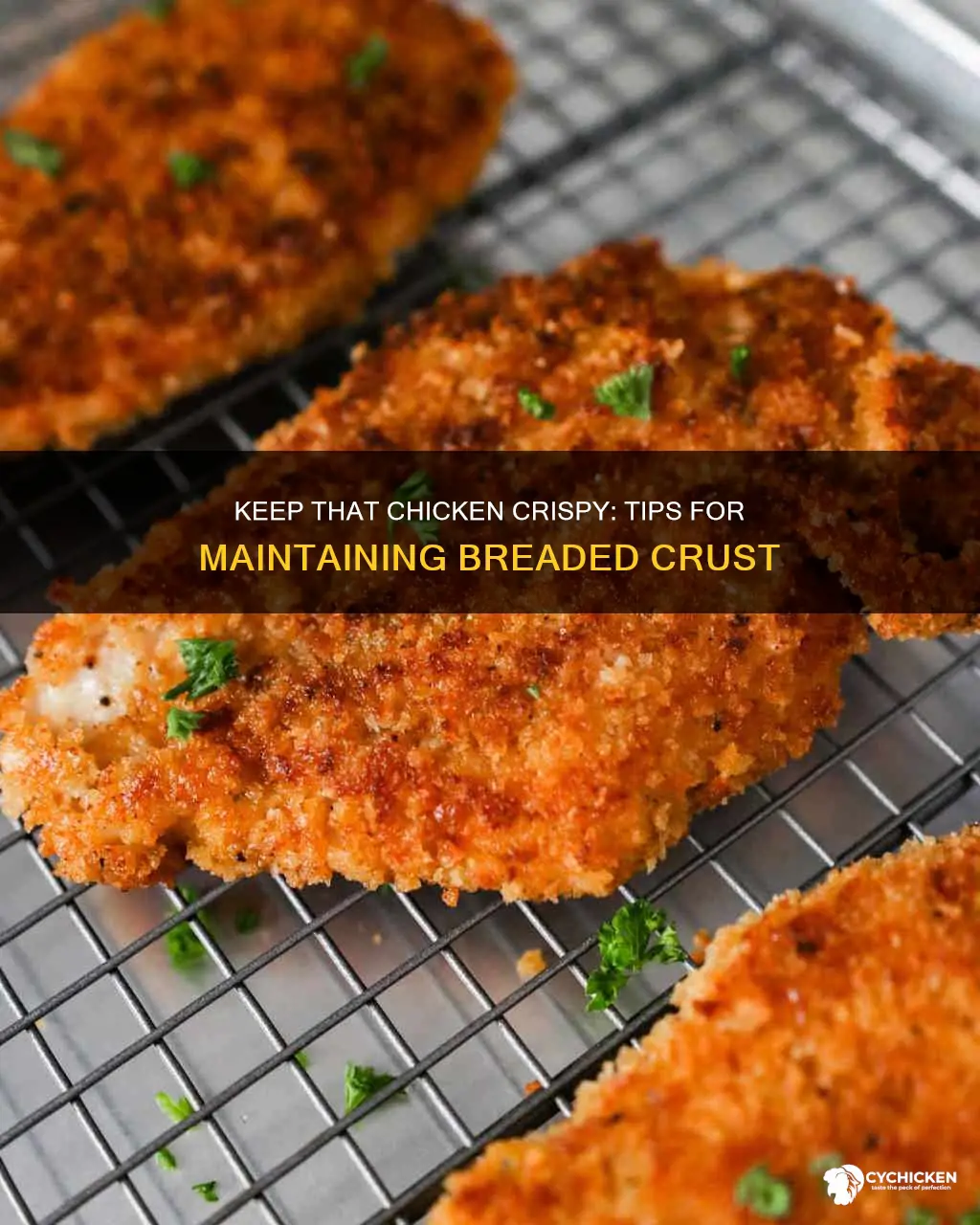 how do you keep the crust on breaded chicken
