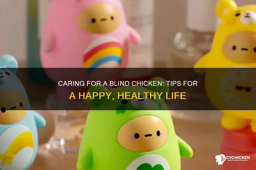 how do you keeping a blind chicken