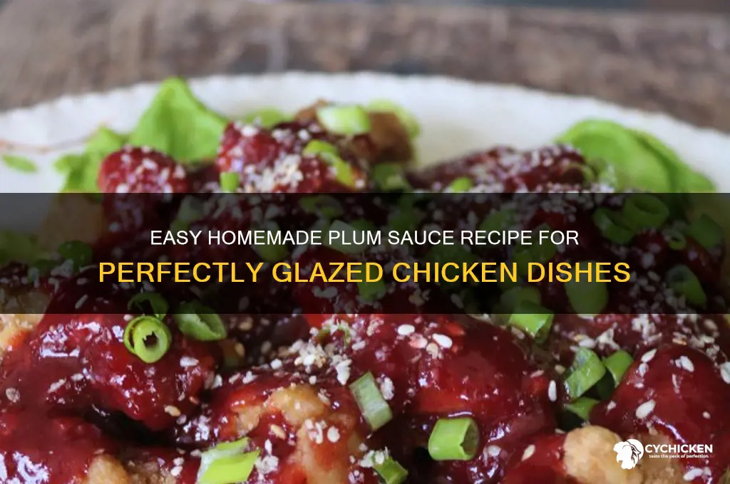 how do you make a plum sauce for chicken