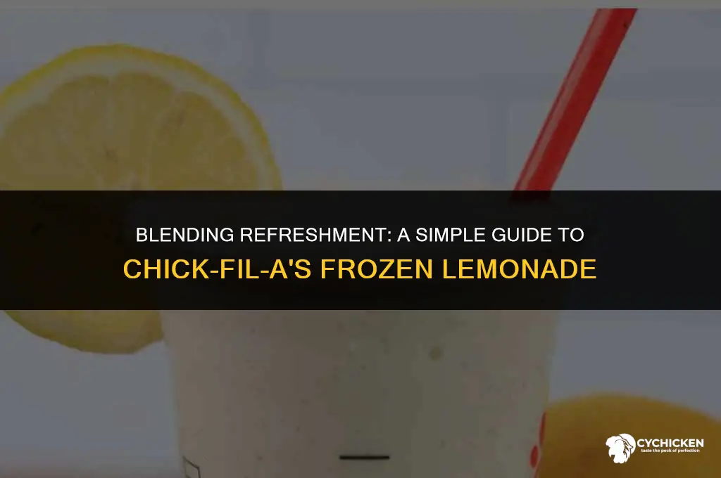 how do you make chick fil a frozen lemonade