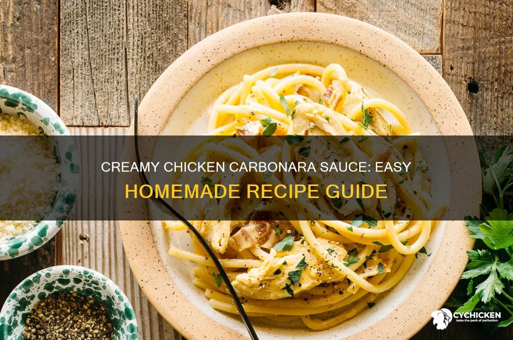 how do you make chicken carbonara sauce
