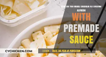 Quick & Creamy Chicken Fettuccine Alfredo Using Premade Sauce