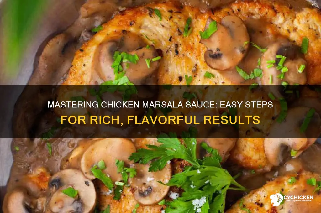 how do you make chicken marsala sauce