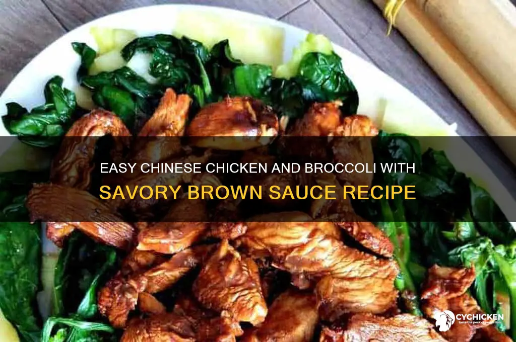 how do you make chinese chicken and broccoli brown sauce