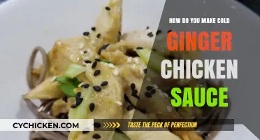Easy Cold Ginger Chicken Sauce Recipe: A Zesty, Tangy Delight