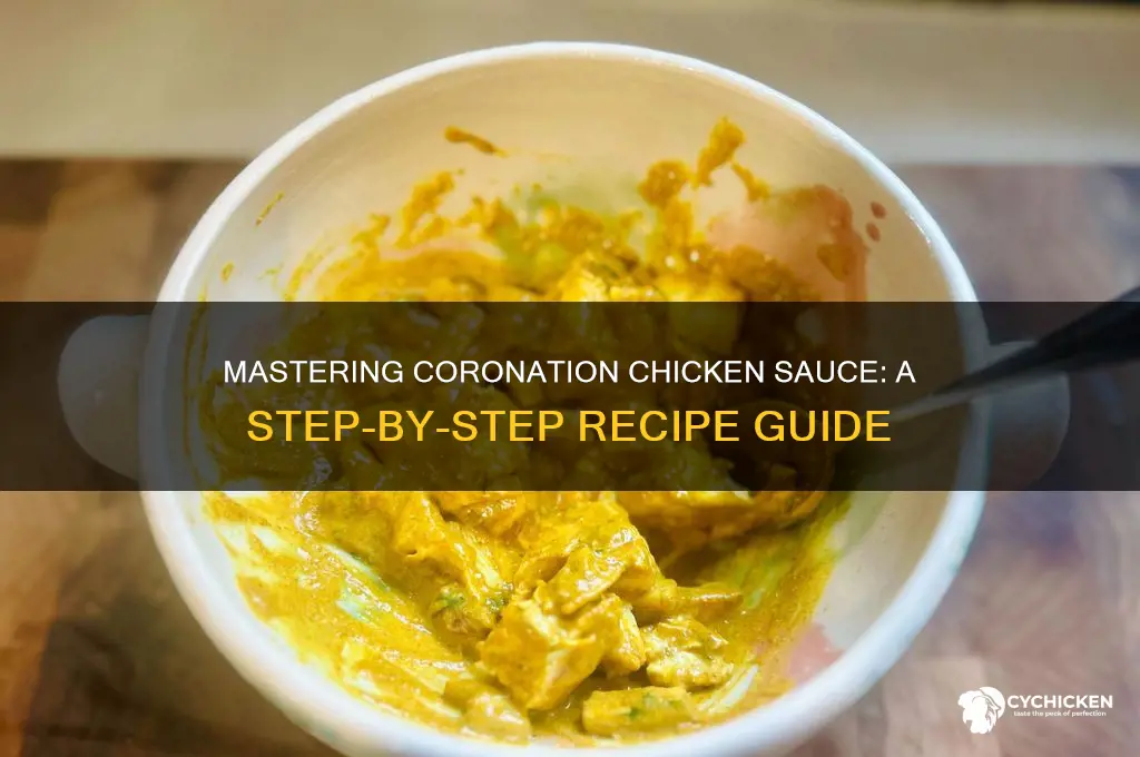 how do you make coronation chicken sauce