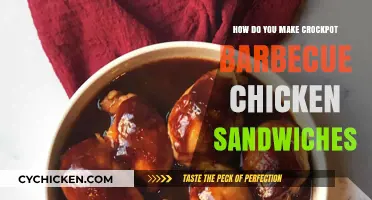 Easy Crockpot Barbecue Chicken Sandwiches: A Simple, Flavorful Recipe