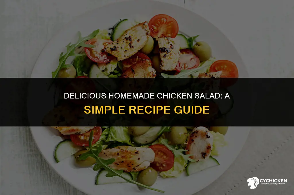 how do you make homemade chicken salad