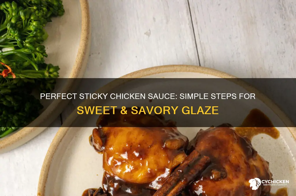 how do you make sticky sauce for chicken