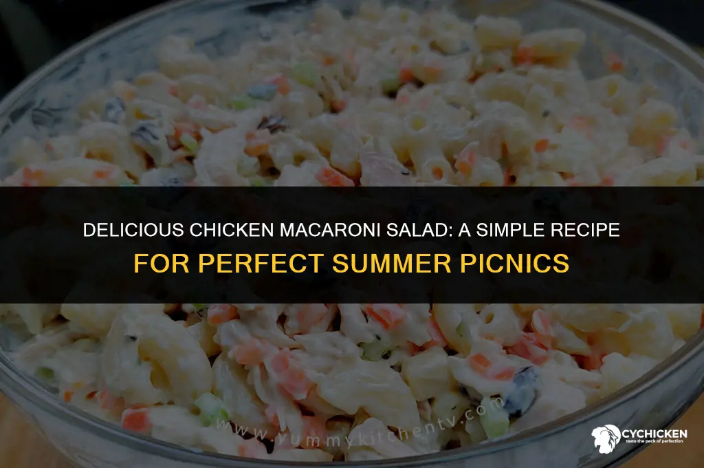 how do you make tasty chicken macaroni salad