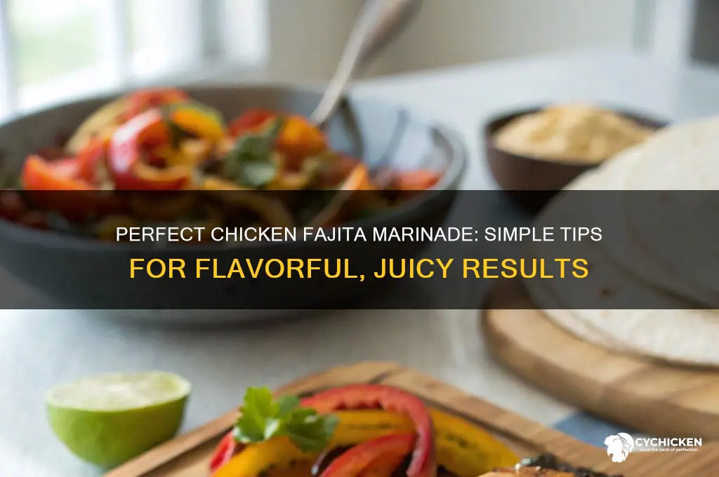 how do you marinate chicken for fajitas