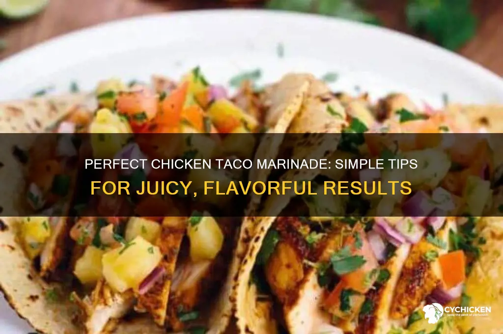 how do you marinate chicken for tacos
