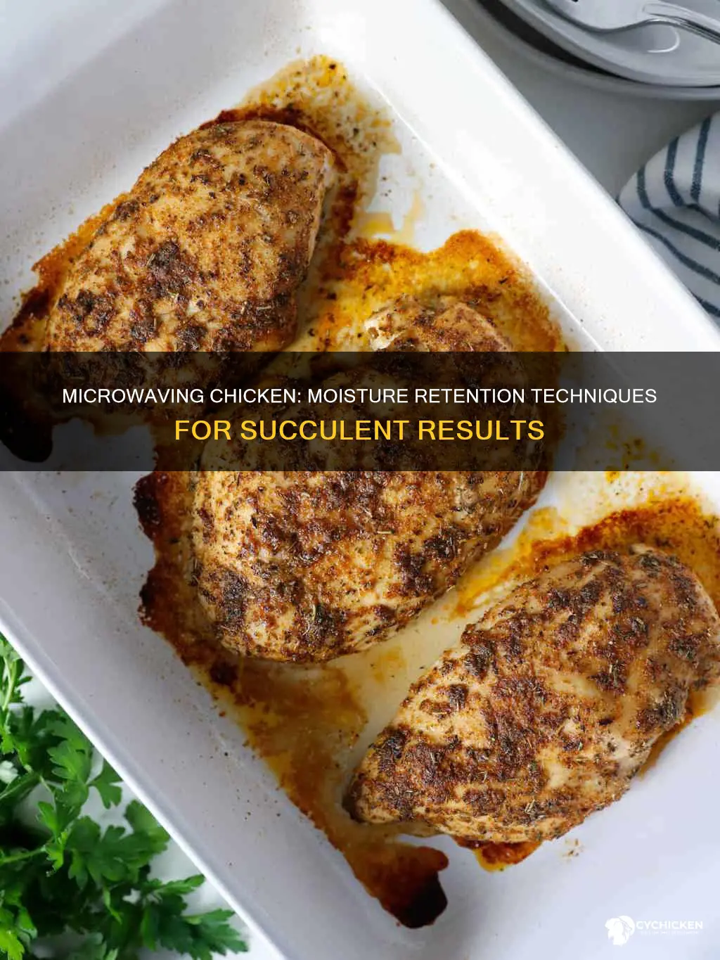 how do you microwave chicken without drying it out