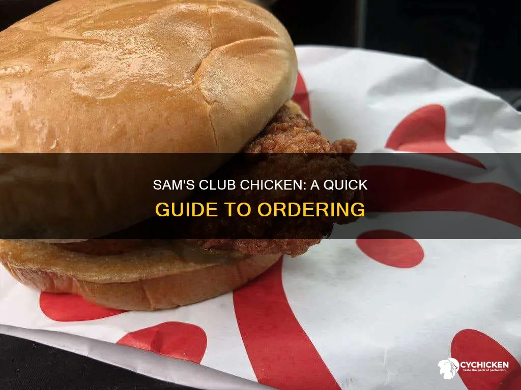 how do you order chicken from sam