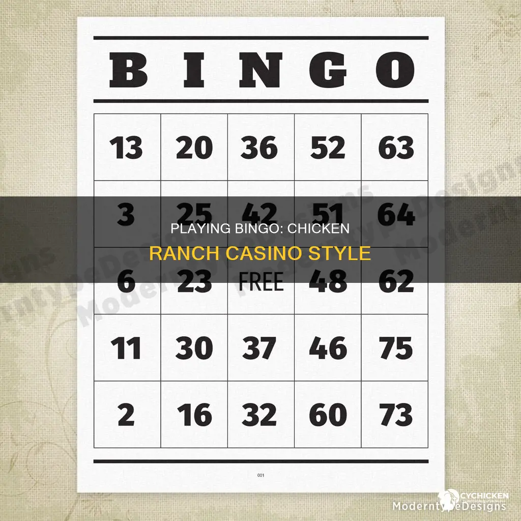 how do you play bingo at chicken ranch casino