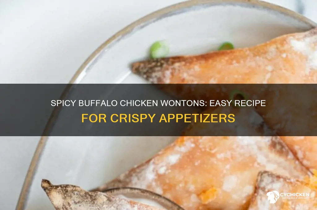 how do you prepare a buffalo chicken wontons