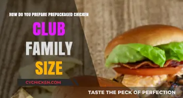 Preparing Prepackaged Chicken Club: A Family Affair