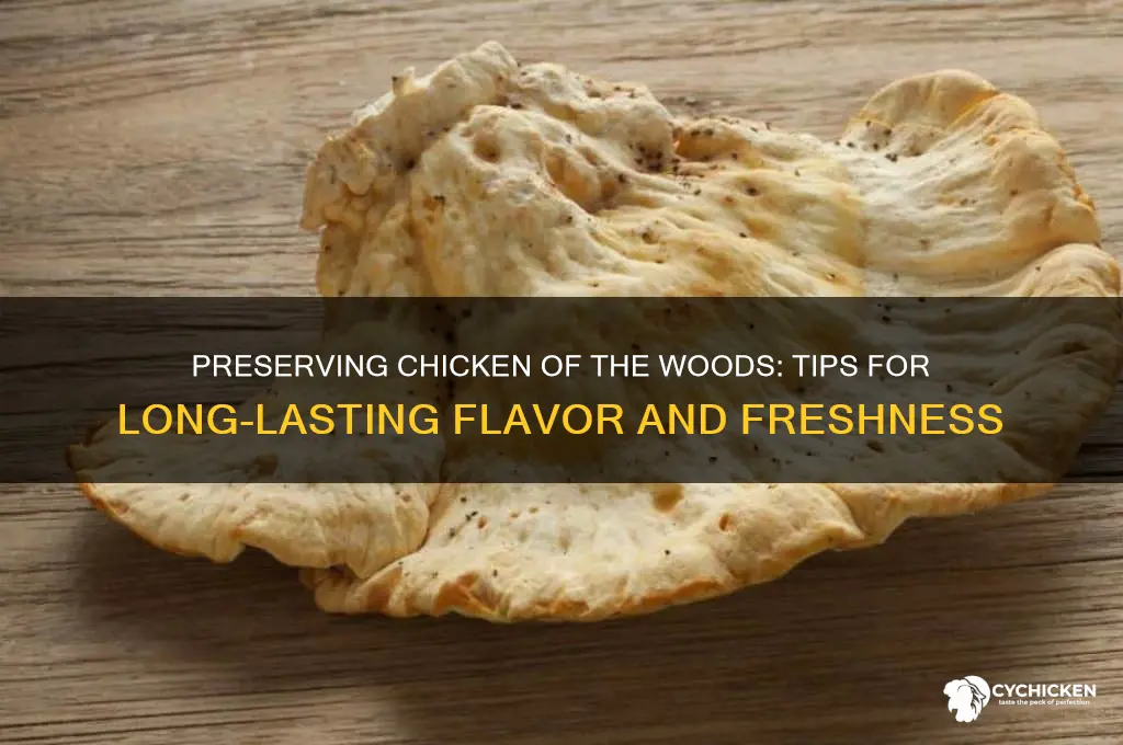 how do you preserve chicken of the woods