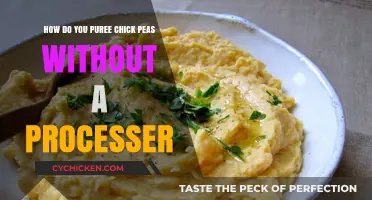 Pureeing Chickpeas: No Processor, No Problem!