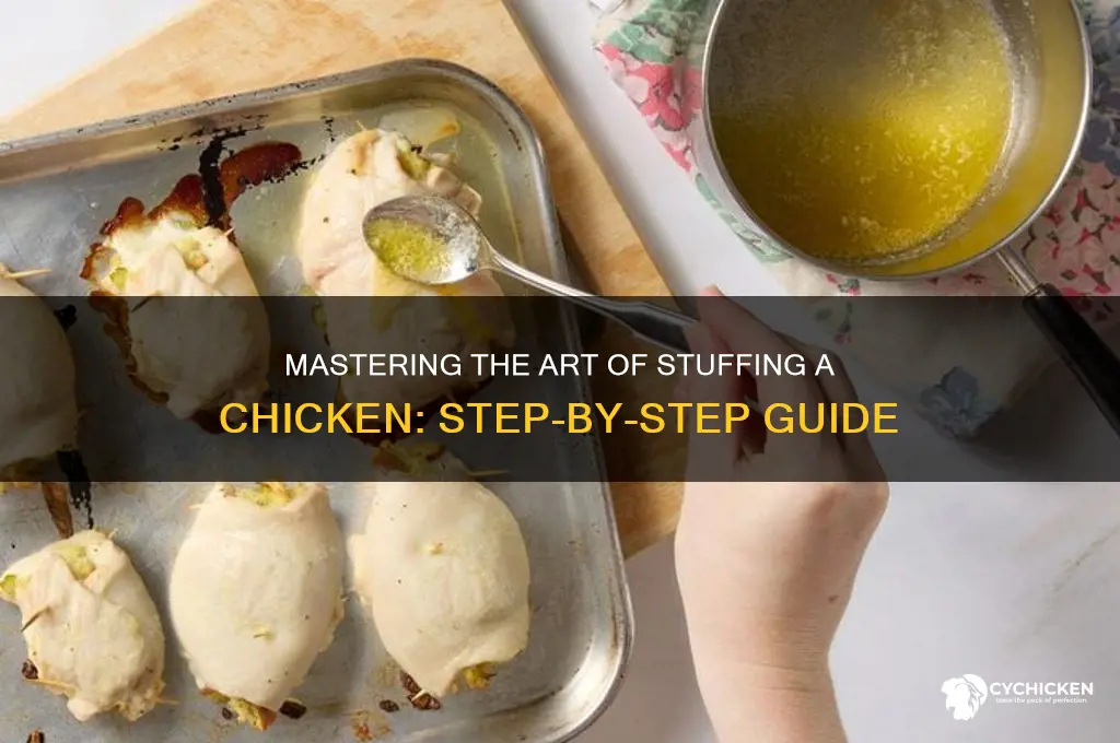 how do you put stuffing in a chicken