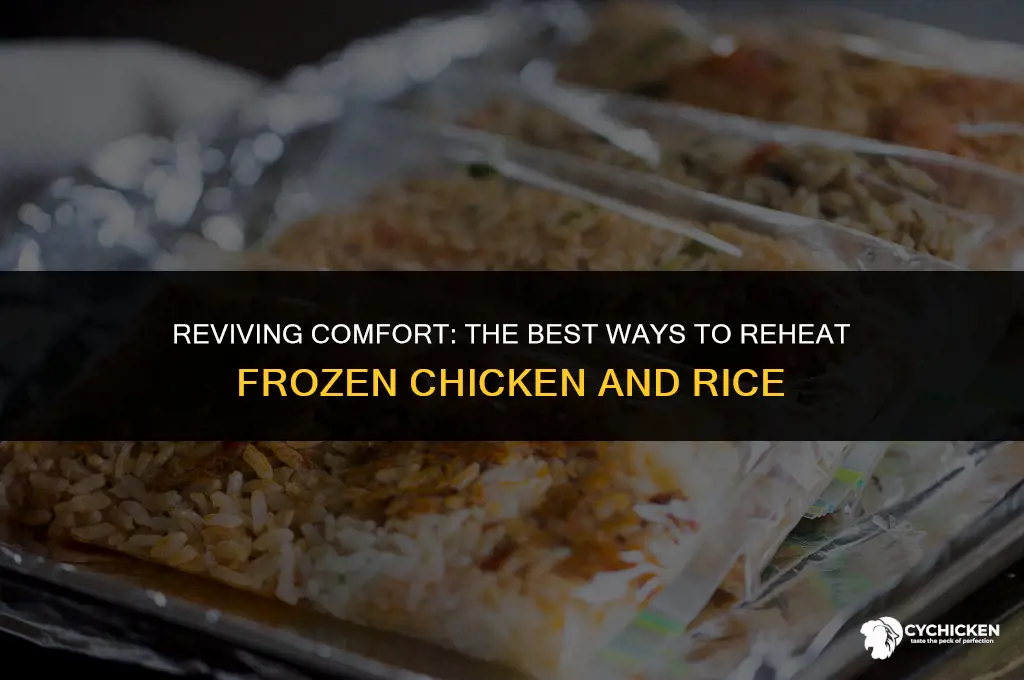 how do you reheat frozen chicken and rice